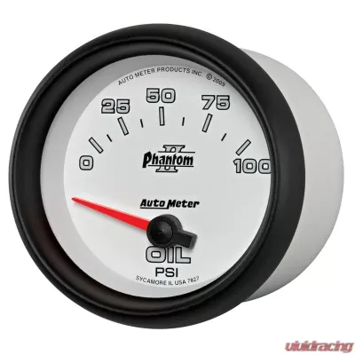 AutoMeter GAUGE; OIL PRESSURE; 2 5/8in.; 100PSI; ELECTRIC; PHANTOM II - 7827