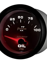 AutoMeter GAUGE; OIL PRESSURE; 2 5/8in.; 100PSI; ELECTRIC; PHANTOM II                                     - 7827 - Image 3
