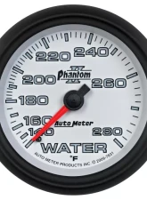 AutoMeter GAUGE; WATER TEMP; 2 5/8in.; 140-280deg.F; MECHANICAL; PHANTOM II                                     - 7831 - Image 6