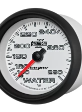 AutoMeter GAUGE; WATER TEMP; 2 5/8in.; 140-280deg.F; MECHANICAL; PHANTOM II                                     - 7831 - Image 2