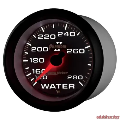 AutoMeter GAUGE; WATER TEMP; 2 5/8in.; 140-280deg.F; MECHANICAL; PHANTOM II - 7831