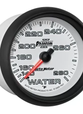 AutoMeter GAUGE; WATER TEMP; 2 5/8in.; 140-280deg.F; MECHANICAL; PHANTOM II                                     - 7831 - Image 5
