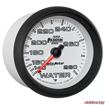 AutoMeter GAUGE; WATER TEMP; 2 5/8in.; 140-280deg.F; MECHANICAL; PHANTOM II - 7831