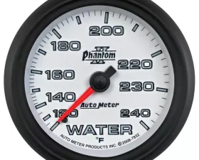AutoMeter GAUGE; WATER TEMP; 2 5/8in.; 120-240deg.F; MECHANICAL; PHANTOM II