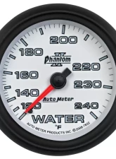 AutoMeter GAUGE; WATER TEMP; 2 5/8in.; 120-240deg.F; MECHANICAL; PHANTOM II                                     - 7832 - Image 6