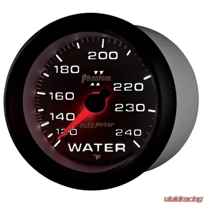 AutoMeter GAUGE; WATER TEMP; 2 5/8in.; 120-240deg.F; MECHANICAL; PHANTOM II - 7832