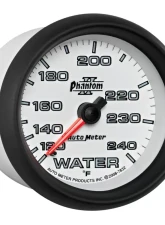AutoMeter GAUGE; WATER TEMP; 2 5/8in.; 120-240deg.F; MECHANICAL; PHANTOM II                                     - 7832 - Image 5