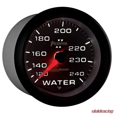 AutoMeter GAUGE; WATER TEMP; 2 5/8in.; 120-240deg.F; MECHANICAL; PHANTOM II - 7832