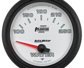 AutoMeter GAUGE; WATER TEMP; 2 5/8in.; 100-250deg.F; ELECTRIC; PHANTOM II