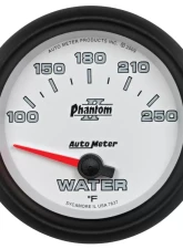 AutoMeter GAUGE; WATER TEMP; 2 5/8in.; 100-250deg.F; ELECTRIC; PHANTOM II                                     - 7837 - Image 6