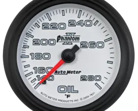 AutoMeter GAUGE; OIL TEMP; 2 5/8in.; 140-280deg.F; MECHANICAL; PHANTOM II