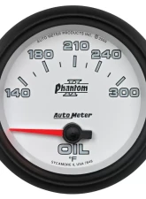 AutoMeter GAUGE; OIL TEMP; 2 5/8in.; 140-300deg.F; ELECTRIC; PHANTOM II                                     - 7848 - Image 6