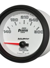 AutoMeter GAUGE; OIL TEMP; 2 5/8in.; 140-300deg.F; ELECTRIC; PHANTOM II                                     - 7848 - Image 2