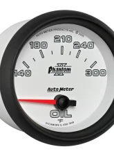 AutoMeter GAUGE; OIL TEMP; 2 5/8in.; 140-300deg.F; ELECTRIC; PHANTOM II                                     - 7848 - Image 5