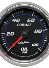 AutoMeter GAUGE; OIL PRESSURE; 2 5/8in.; 100PSI; MECHANICAL; COBALT                                     - 7921 - Image 6