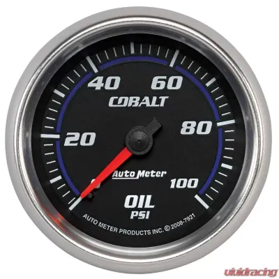 AutoMeter GAUGE; OIL PRESSURE; 2 5/8in.; 100PSI; MECHANICAL; COBALT - 7921