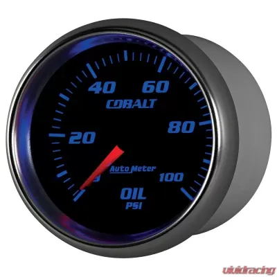 AutoMeter GAUGE; OIL PRESSURE; 2 5/8in.; 100PSI; MECHANICAL; COBALT - 7921