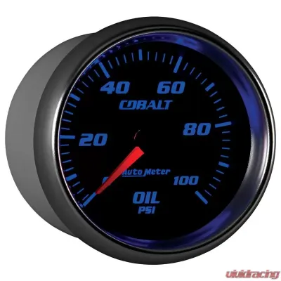 AutoMeter GAUGE; OIL PRESSURE; 2 5/8in.; 100PSI; MECHANICAL; COBALT - 7921