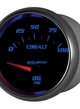 AutoMeter GAUGE; OIL PRESSURE; 2 5/8in.; 100PSI; ELECTRIC; COBALT                                     - 7927 - Image 3
