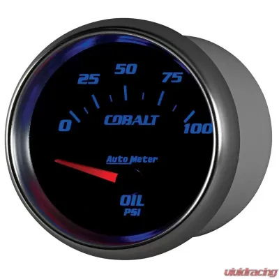 AutoMeter GAUGE; OIL PRESSURE; 2 5/8in.; 100PSI; ELECTRIC; COBALT - 7927