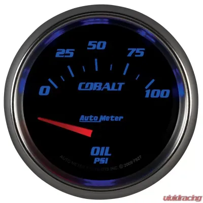 AutoMeter GAUGE; OIL PRESSURE; 2 5/8in.; 100PSI; ELECTRIC; COBALT - 7927