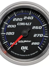 AutoMeter GAUGE; OIL TEMP; 2 5/8in.; 140-280deg.F; MECHANICAL; COBALT                                     - 7941 - Image 6