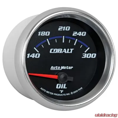 AutoMeter GAUGE; OIL TEMP; 2 5/8in.; 140-300deg.F; ELECTRIC; COBALT - 7948