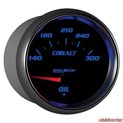 AutoMeter GAUGE; OIL TEMP; 2 5/8in.; 140-300deg.F; ELECTRIC; COBALT - 7948