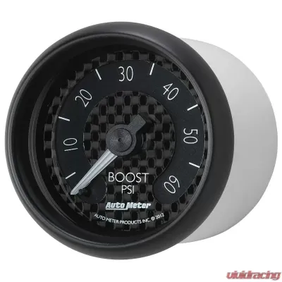 AutoMeter GAUGE; BOOST; 2 1/16in.; 60PSI; MECHANICAL; GT - 8005