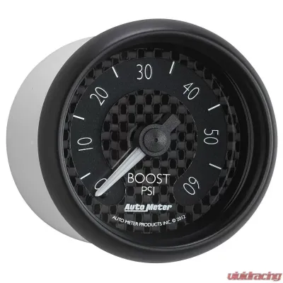 AutoMeter GAUGE; BOOST; 2 1/16in.; 60PSI; MECHANICAL; GT - 8005