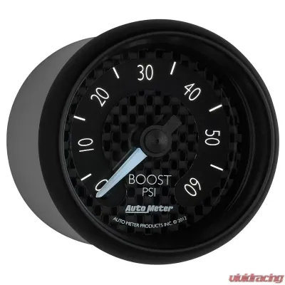 AutoMeter GAUGE; BOOST; 2 1/16in.; 60PSI; MECHANICAL; GT - 8005