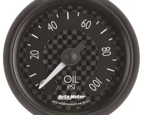 AutoMeter GAUGE; OIL PRESS; 2 1/16in.; 100PSI; MECH; GT
