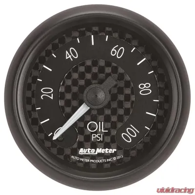AutoMeter GAUGE; OIL PRESS; 2 1/16in.; 100PSI; MECH; GT - 8021