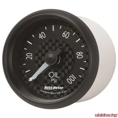 AutoMeter GAUGE; OIL PRESS; 2 1/16in.; 100PSI; MECH; GT - 8021