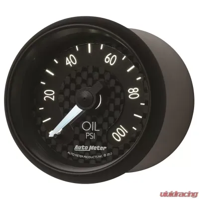 AutoMeter GAUGE; OIL PRESS; 2 1/16in.; 100PSI; MECH; GT - 8021