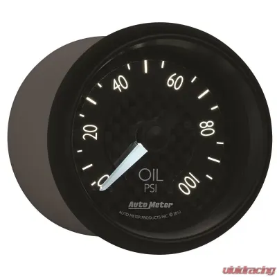 AutoMeter GAUGE; OIL PRESS; 2 1/16in.; 100PSI; MECH; GT - 8021