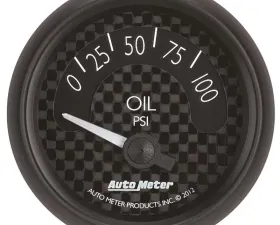 AutoMeter GAUGE; OIL PRESS; 2 1/16in.; 100PSI; ELEC; GT
