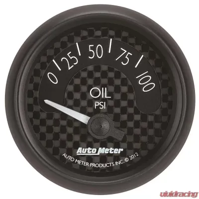 AutoMeter GAUGE; OIL PRESS; 2 1/16in.; 100PSI; ELEC; GT - 8027