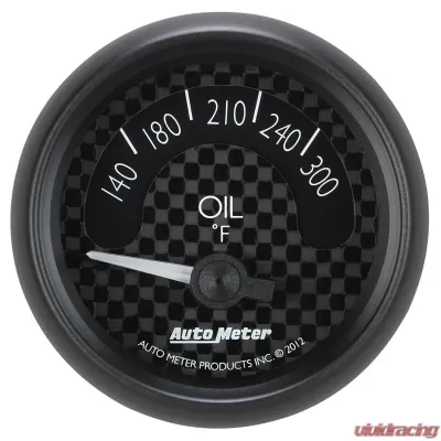 AutoMeter GAUGE; OIL TEMP; 2 1/16in.; 300deg.F; ELEC; GT - 8048