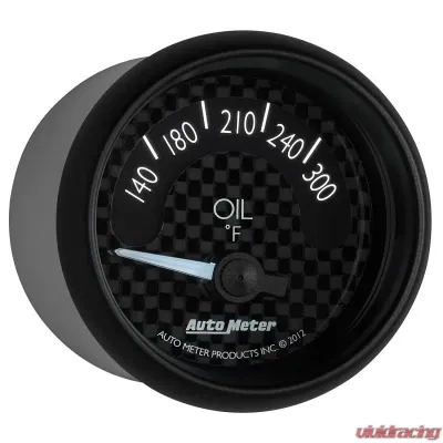 AutoMeter GAUGE; OIL TEMP; 2 1/16in.; 300deg.F; ELEC; GT - 8048