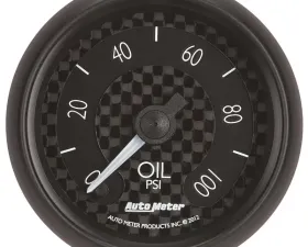 AutoMeter GAUGE; OIL PRESS; 2 1/16in.; 100PSI; DIGITAL STEPPER MOTOR; GT