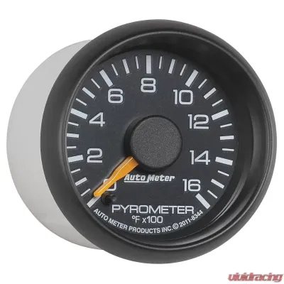 AutoMeter GAUGE; PYROMETER (EGT); 2 1/16in.; 1600deg.F; STEPPER MOTOR; GM FACTORY MATCH - 8344