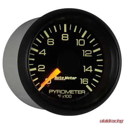 AutoMeter GAUGE; PYROMETER (EGT); 2 1/16in.; 1600deg.F; STEPPER MOTOR; GM FACTORY MATCH - 8344
