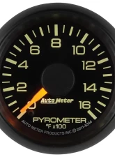 AutoMeter GAUGE; PYROMETER (EGT); 2 1/16in.; 1600deg.F; STEPPER MOTOR; GM FACTORY MATCH                                     - 8344 - Image 4