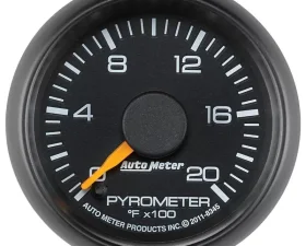 AutoMeter GAUGE; PYROMETER (EGT); 2 1/16in.; 2000deg.F; STEPPER MOTOR; GM FACTORY MATCH