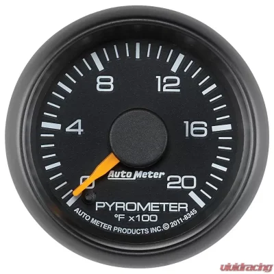 AutoMeter GAUGE; PYROMETER (EGT); 2 1/16in.; 2000deg.F; STEPPER MOTOR; GM FACTORY MATCH - 8345