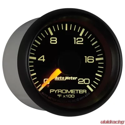 AutoMeter GAUGE; PYROMETER (EGT); 2 1/16in.; 2000deg.F; STEPPER MOTOR; GM FACTORY MATCH - 8345