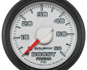 AutoMeter GAUGE; BOOST; 2 1/16in.; 60PSI; MECHANICAL; RAM GEN 3 FACTORY MATCH Dodge 2003-2009