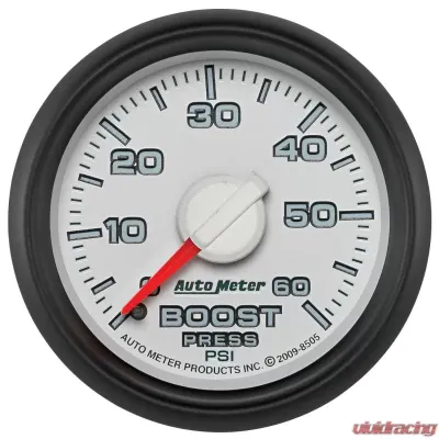 AutoMeter GAUGE; BOOST; 2 1/16in.; 60PSI; MECHANICAL; RAM GEN 3 FACTORY MATCH Dodge 2003-2009 - 8505