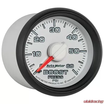 AutoMeter GAUGE; BOOST; 2 1/16in.; 60PSI; MECHANICAL; RAM GEN 3 FACTORY MATCH Dodge 2003-2009 - 8505